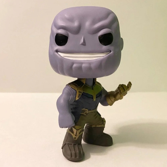 2017 Funko Marvel Avengers Infinity War Thanos Bobble Figure 5 Inch Tall Loose - Picture 8 of 9